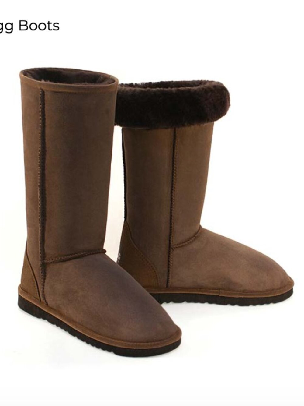 UGG Classic Women's Tall Suede Shearling Boots, Chocolate Brown, Size 7